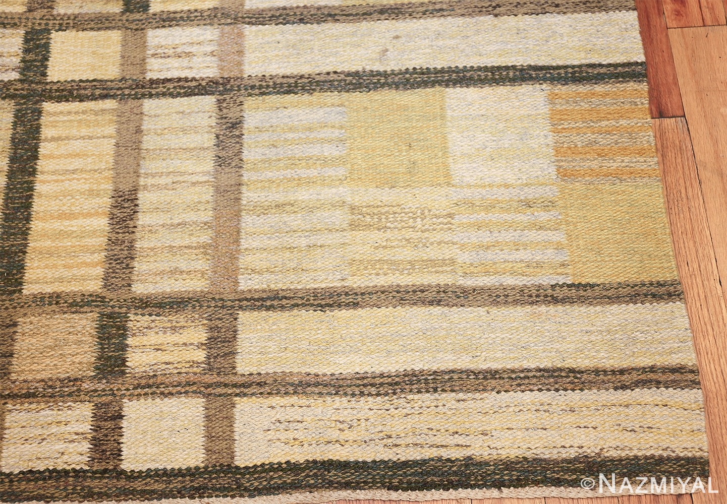 vintage swedish rug by sverige sannolikt 46845 corner Nazmiyal