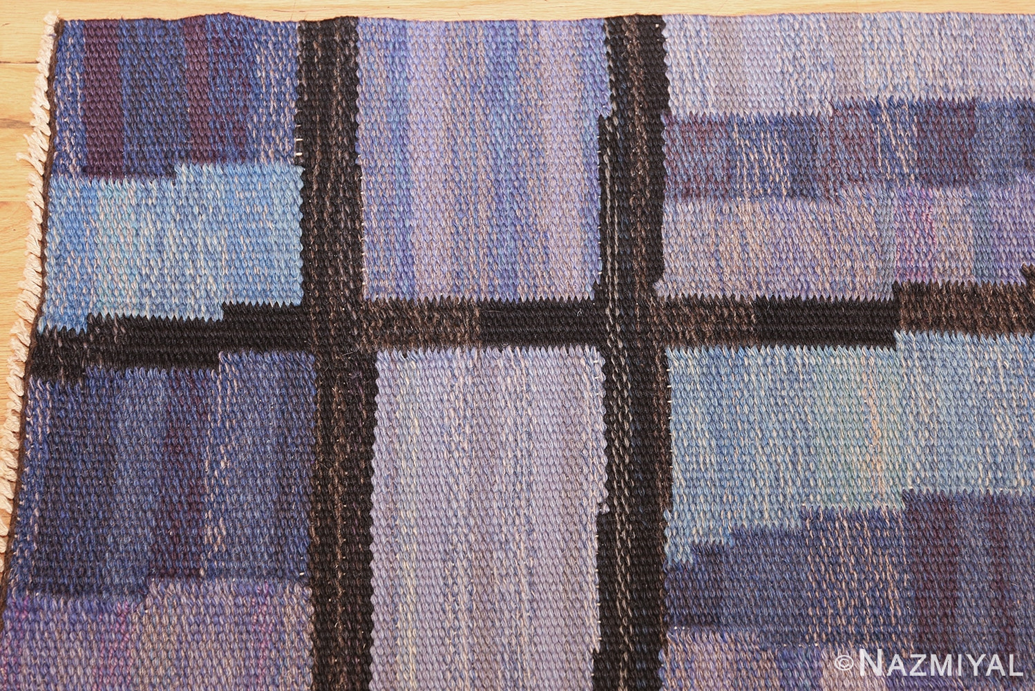 vintage swedish rug by sverige sannolikt 46849 corner Nazmiyal