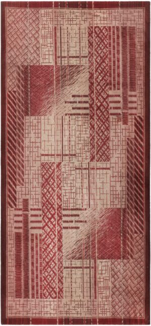Vintage French Art Deco Textile 46877 Nazmiyal