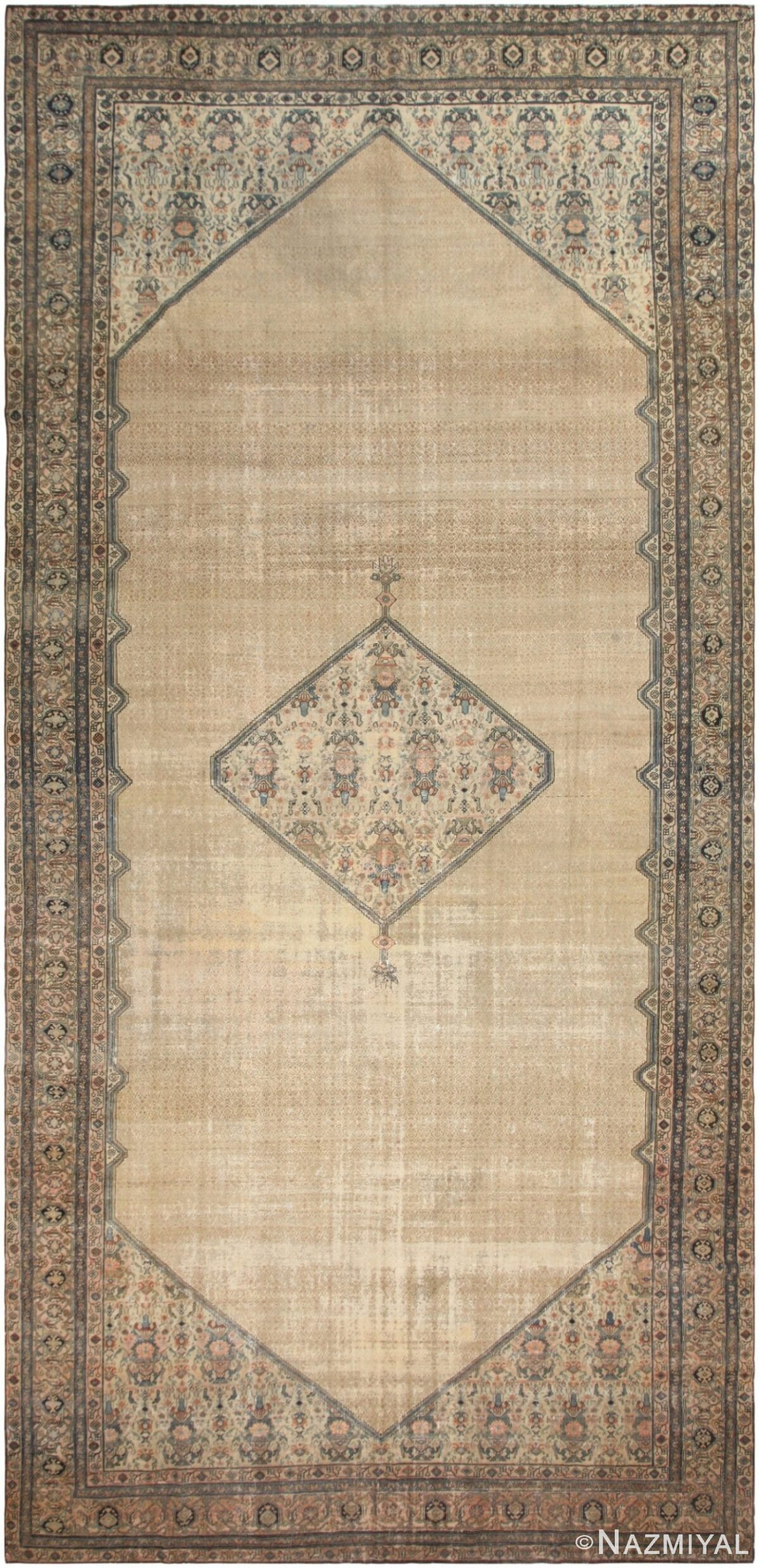 Antique Farahan Persian Rug 43988 Nazmiyal