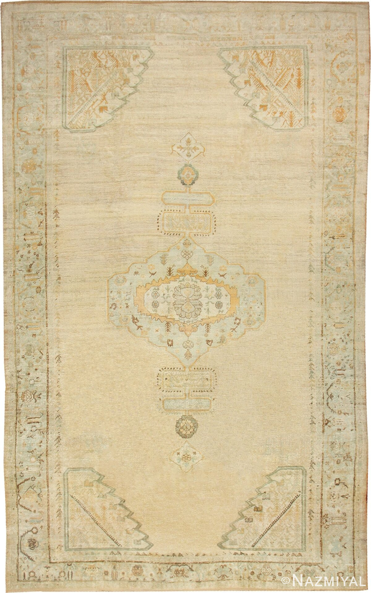 Antique Turkish Oushak Rug 42360 Nazmiyal