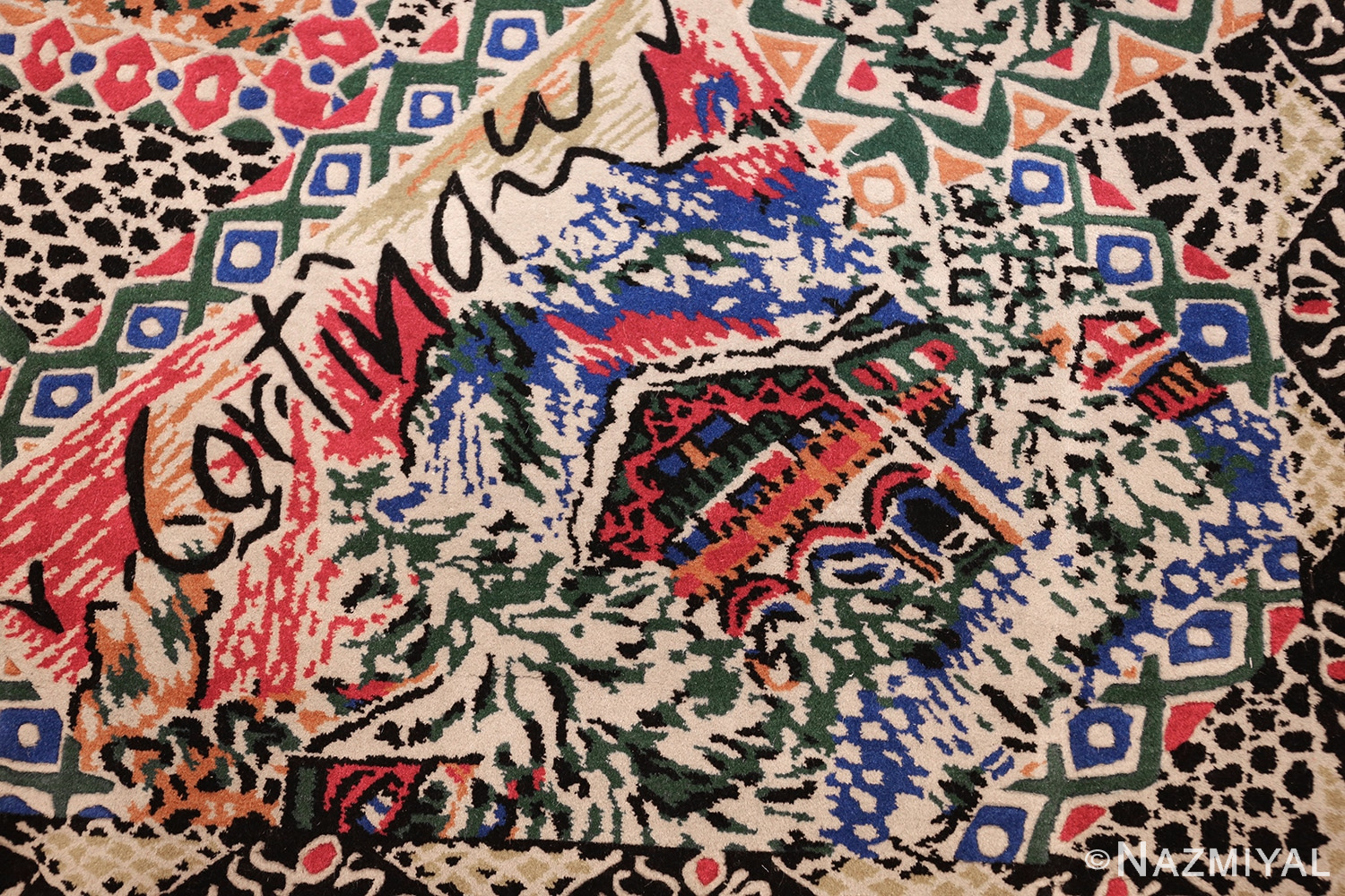 vintage italian missoni ski resorts rug 46933 cortina Nazmiyal