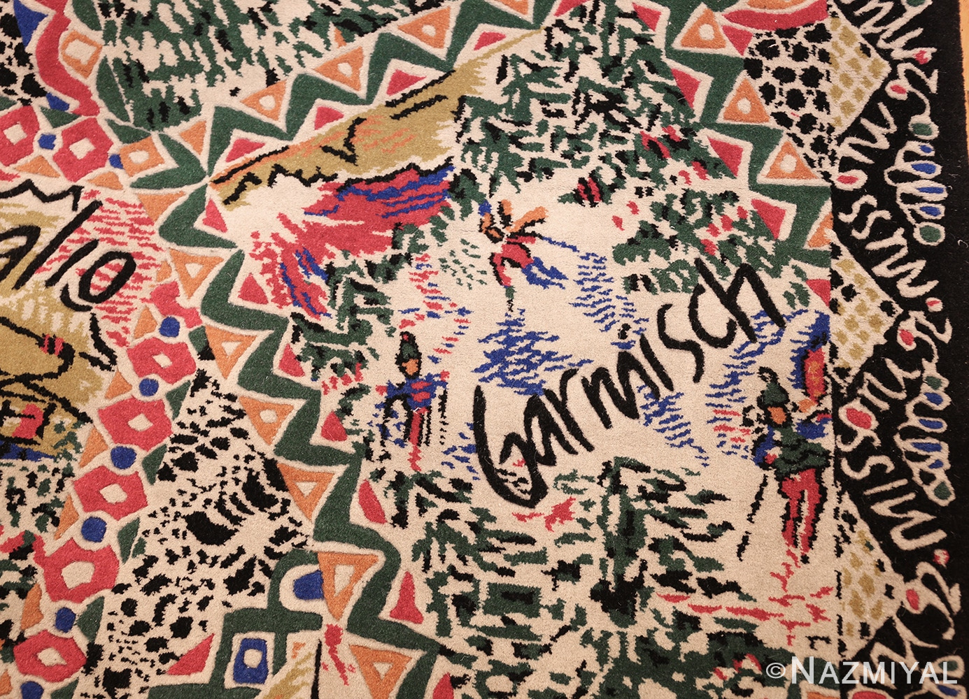vintage italian missoni ski resorts rug 46933 garnisch Nazmiyal