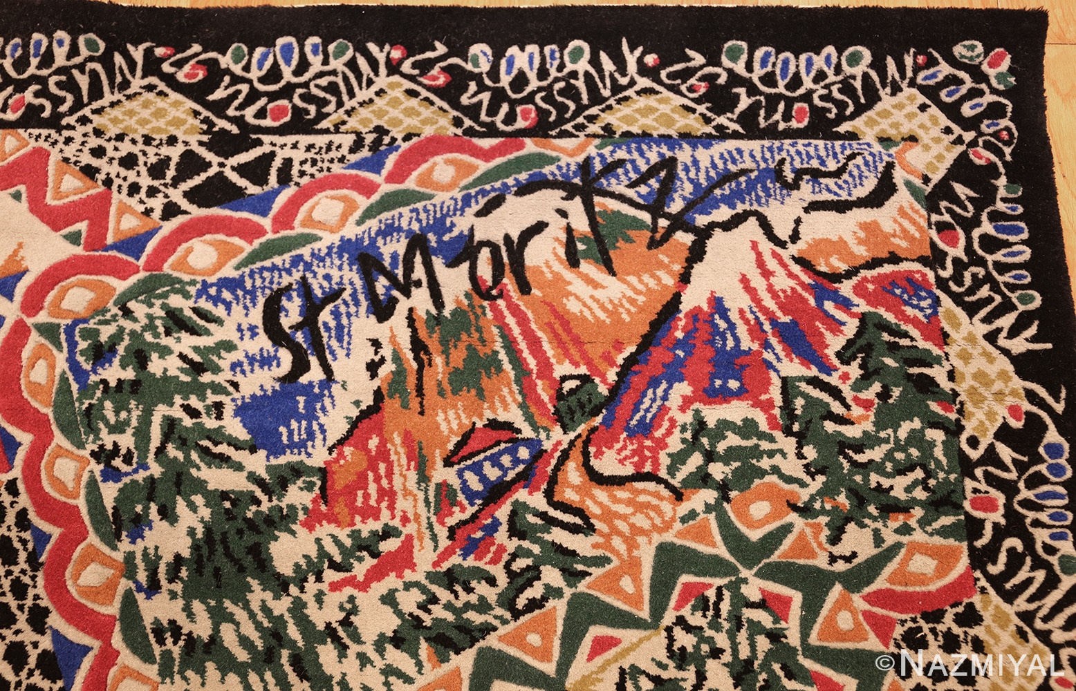 vintage italian missoni ski resorts rug 46933 moritz Nazmiyal