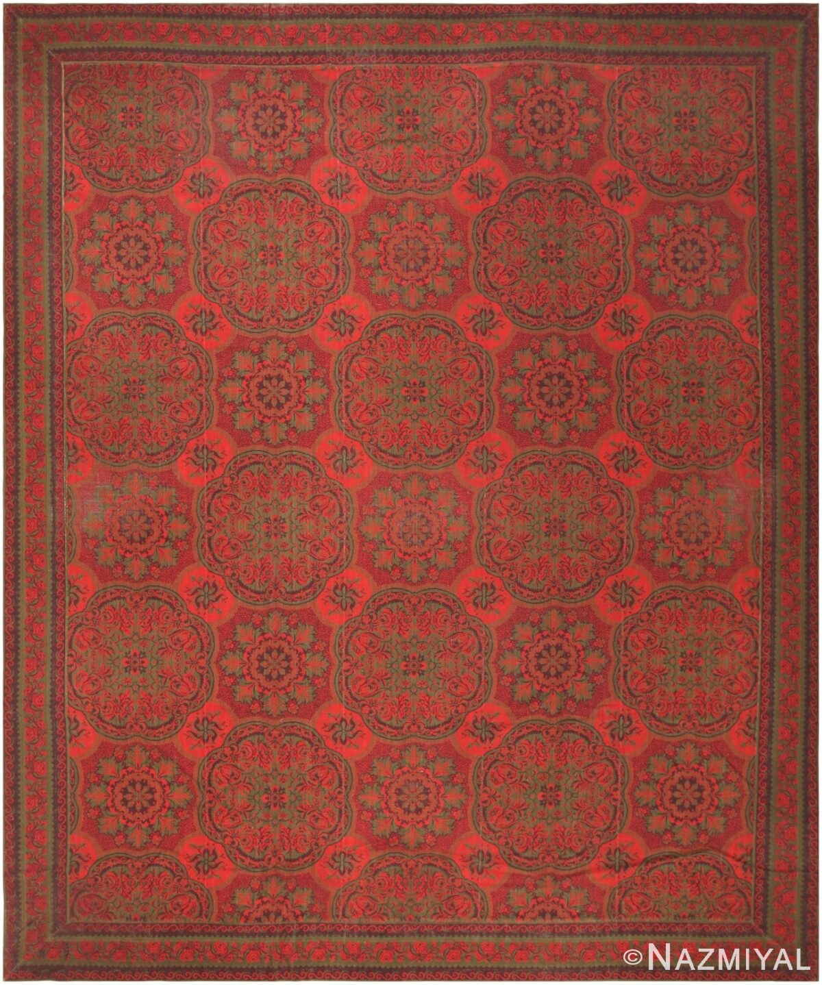 Antique American Axminster Carpet 42374 Nazmiyal