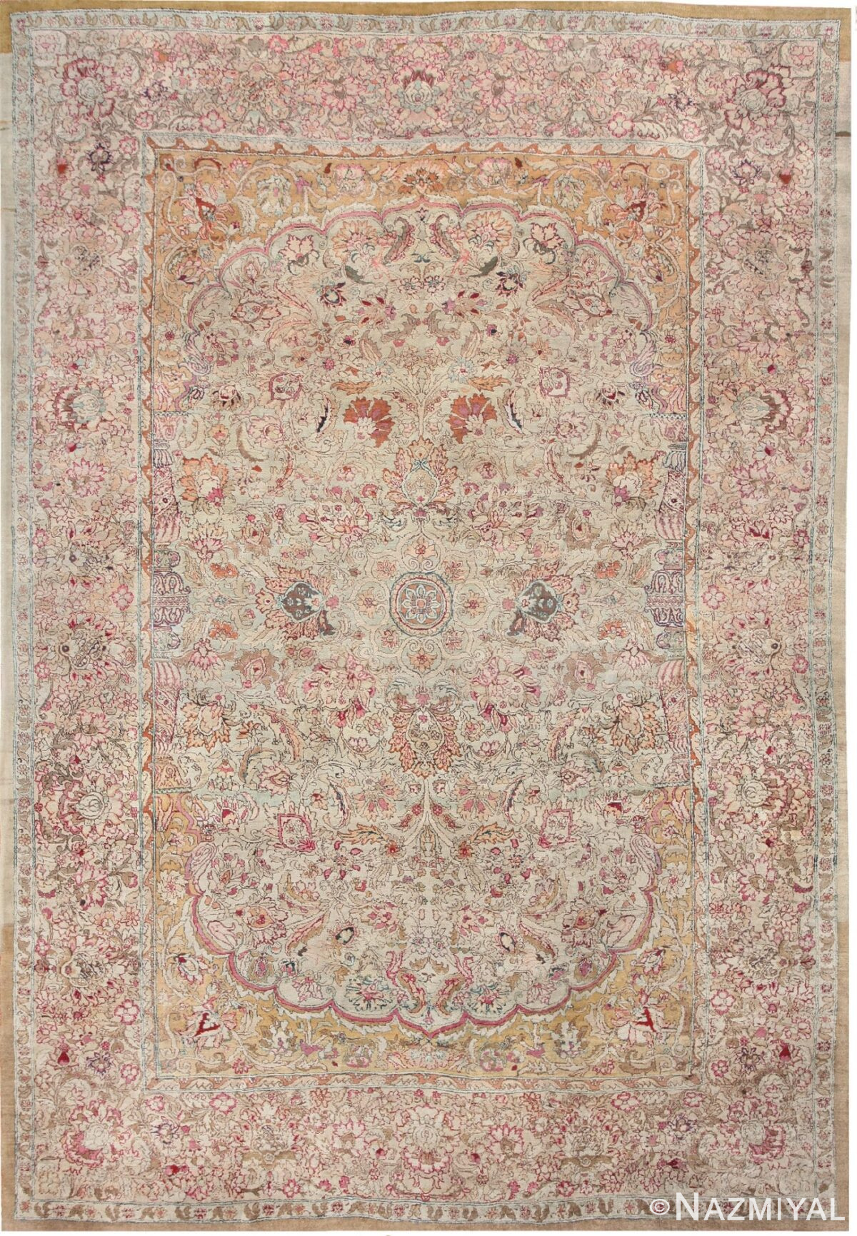 Antique Indian Agra Oriental Rug 40535 Nazmiyal