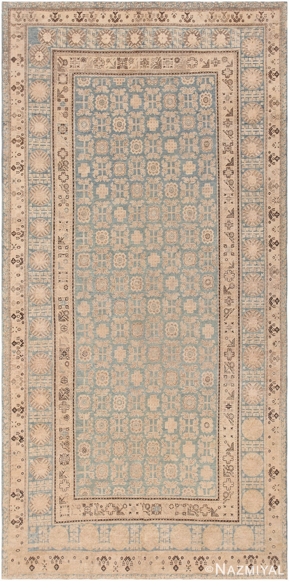 Antique Khotan Rug from East Turkestan 46703 Nazmiyal