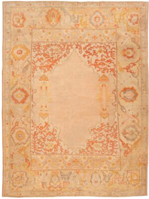 Antique Oushak Rug 44890 Detail/Large View