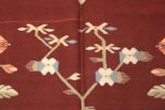 antique bessarabian kilim 47037 flower Nazmiyal
