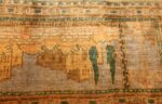 antique silk bezalel rug from jerusalem israel 46984 lightside Nazmiyal