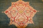 antique turkish oushak rug 47046 medallion Nazmiyal