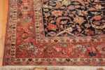 vintage navy color persian bidjar rug 46734 corner Nazmiyal