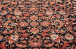 vintage navy color persian bidjar rug 46734 medallion Nazmiyal