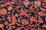 vintage navy color persian bidjar rug 46734 scroll Nazmiyal