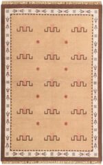 Vintage Scandinavian Rug 47000 Detail/Large View