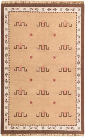 Vintage Scandinavian Rug 47000 Detail/Large View