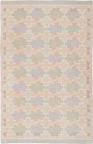 Vintage Scandinavian Rug 47007 Detail/Large View