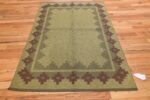 Vintage Scandinavian Swedish Rug 47005 Light Green Side Nazmiyal