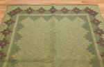 Vintage Scandinavian Swedish Rug 47005 Light Green Top Nazmiyal