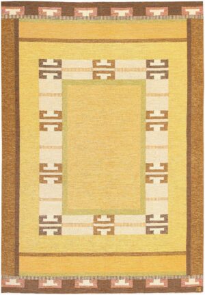 Vintage Swedish Rug by Ingegerd Silow 47009 Nazmiyal