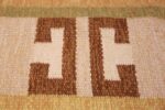 vintage swedish rug by ingegerd silow 47009 letter Nazmiyal