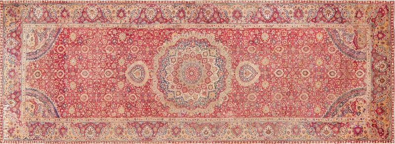 Mughal Gallery Carpet Large Antique 17th Century Mughal Gallery Carpet | Nazmiyal
