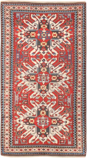 Antique Eagle Kazak Caucasian Rug 47067 Nazmiyal Antique Rugs