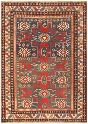 Antique Shirvan Caucasian Rug 47120 Detail/Large View
