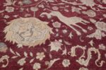 Antique Turkish Hereke Rug 45620 Blue Snake Nazmiyal