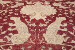 Antique Turkish Hereke Rug 45620 Guardian Tiger Nazmiyal