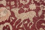 Antique Turkish Hereke Rug 45620 Jumping Deer Nazmiyal