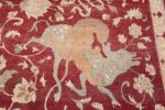 Antique Turkish Hereke Rug 45620 Lion Hunting Nazmiyal