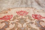 french art nouveau leleu rug 47075 roses Nazmiyal