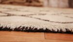 vintage beni ourain moroccan rug 47101 thickness Nazmiyal