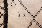 vintage beni ourain moroccan rug 47101 weave Nazmioyal