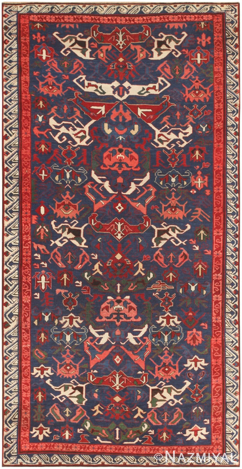 Antique Seychour Caucasian Rug 47119 Detail/Large View