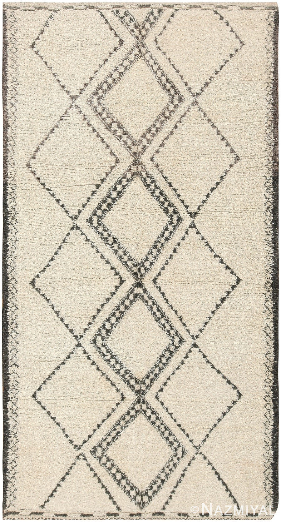 Mid-Century Moroccan Rug 47084 Detail/Large View