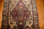 antique persian silk mohtashem kashan rug 47152 medallion Nazmiyal