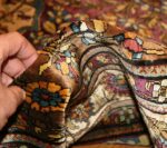 antique persian silk mohtashem kashan rug 47152 pile Nazmiyal