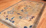 Full Oversized Grey Antique dragon Chinese rug 46621 by Nazmiyal