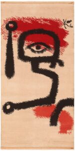 Vintage Paul Klee Rug Little Drummer Boy 47112 Nazmiyal