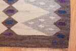 vintage swedish kilim 47146 signature Nazmiyal