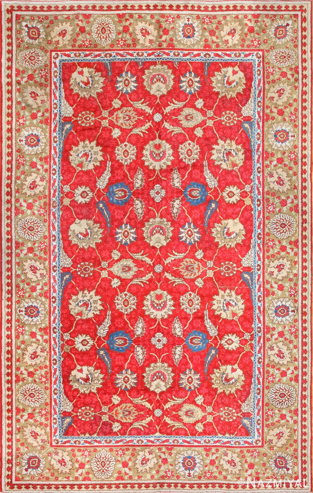 antique arts and crafts donegal irish rug 47137 Nazmiyal