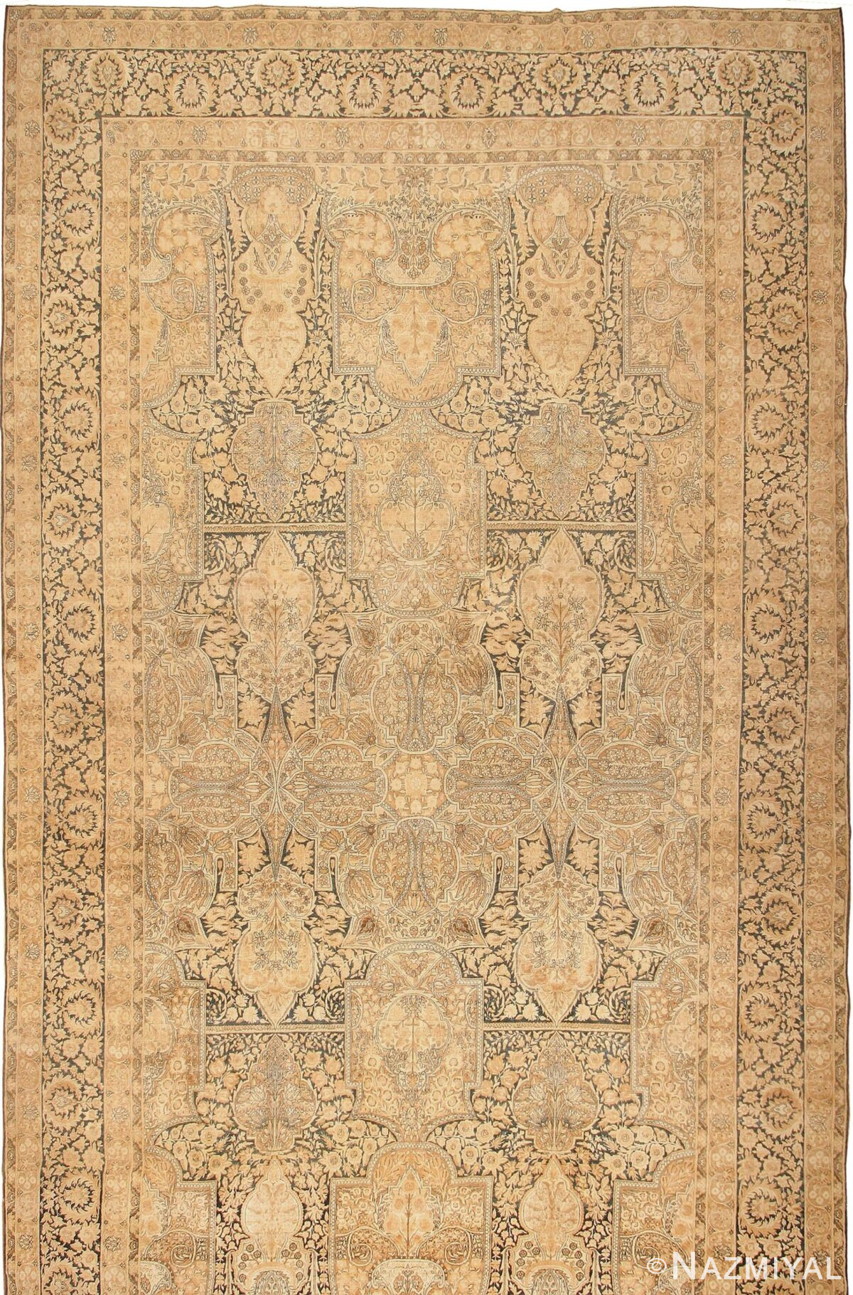 Oversized Antique Oriental Persian Kerman Rug 42703 Nazmiyal