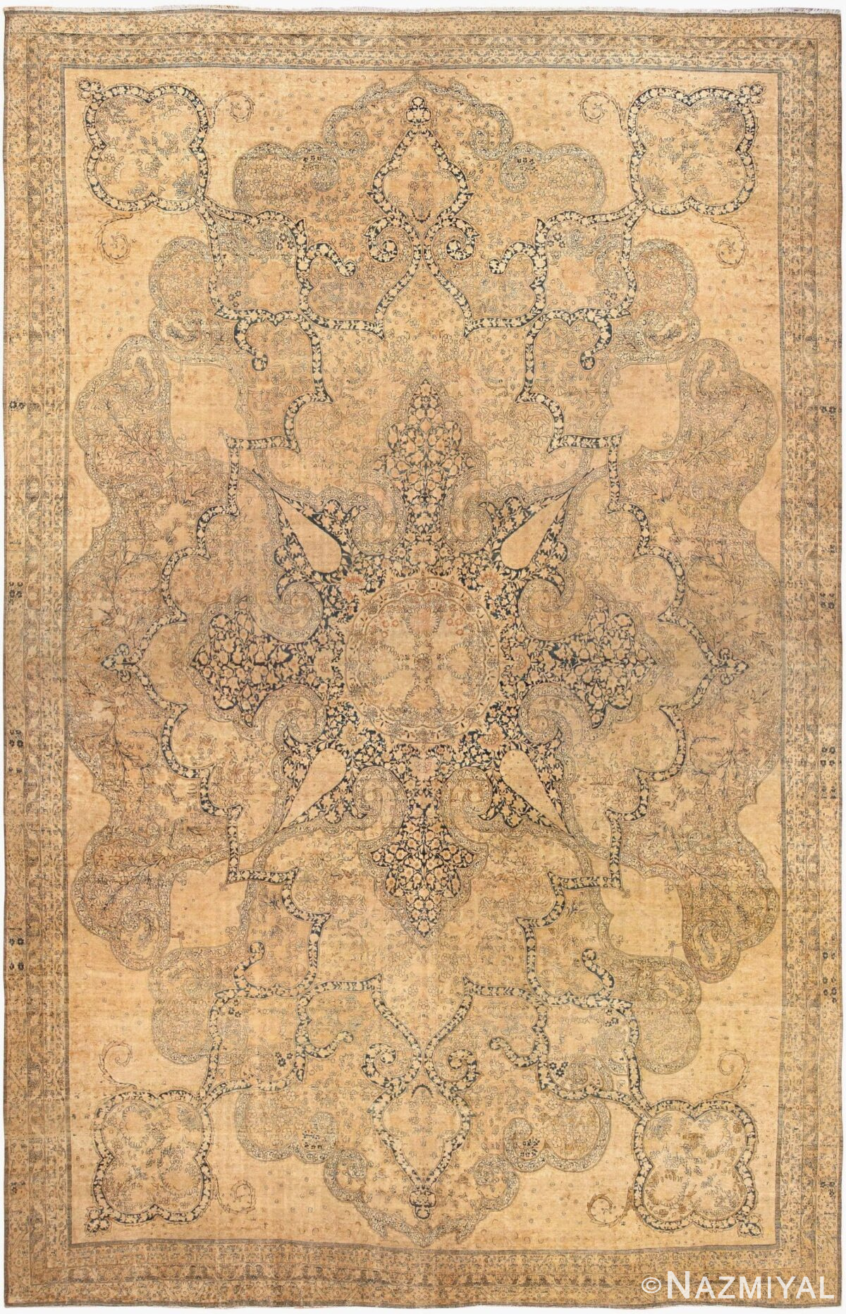 Finely Woven Oversized Oriental Antique Persian Kerman Rug 44616 Nazmiyal