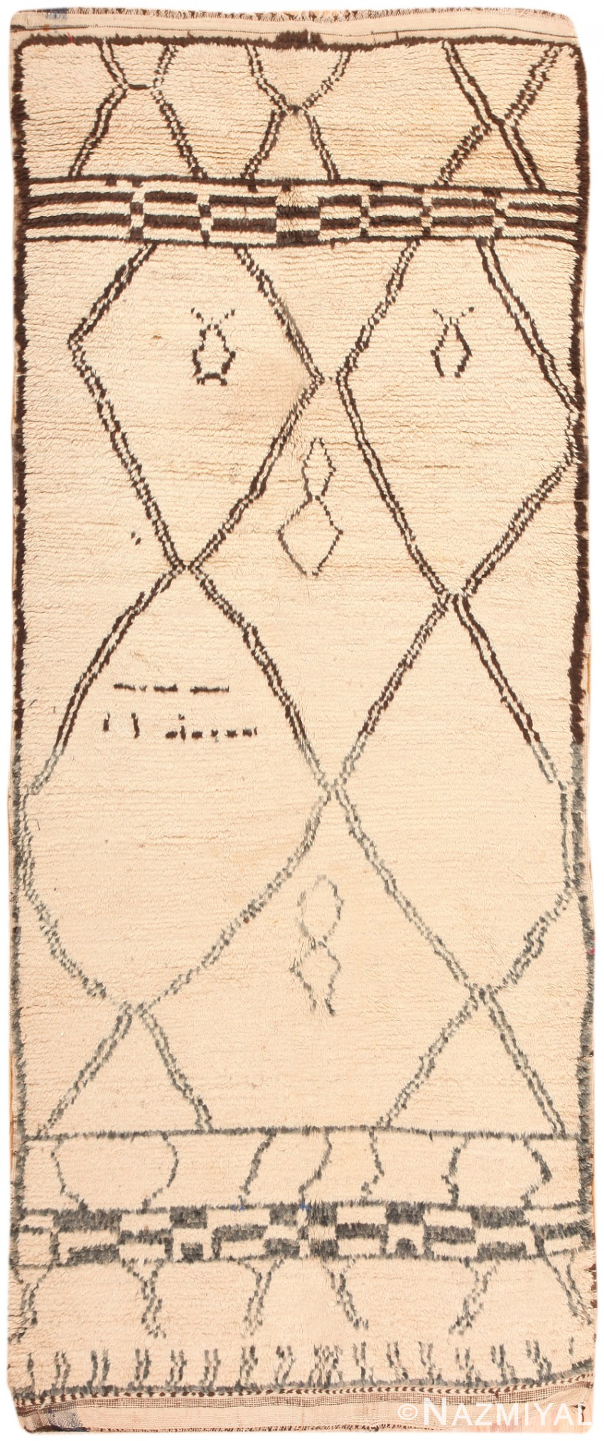 Vintage Tribal Moroccan Berber Rug #47190 by Nazmiyal Antique Rugs