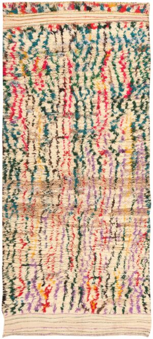 Vintage Colorful Moroccan Area Rug #47216 by Nazmiyal Antique Rugs