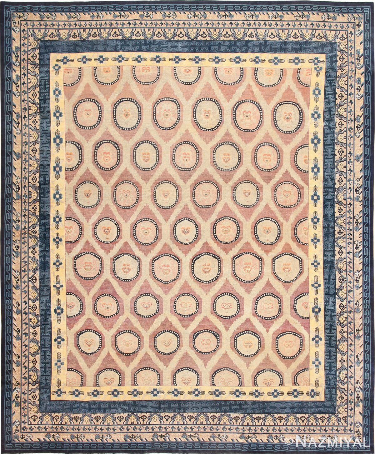 Large Antique Khotan Rug 44685 Detail/Large View
