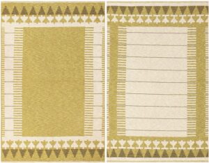 Double Sided Vintage Scandinavian Rug 47306 Nazmiyal Antique Rugs