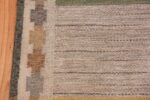 Vintage Scandinavian Rug by Ingegerd Silow 47304 Border Design Nazmiyal